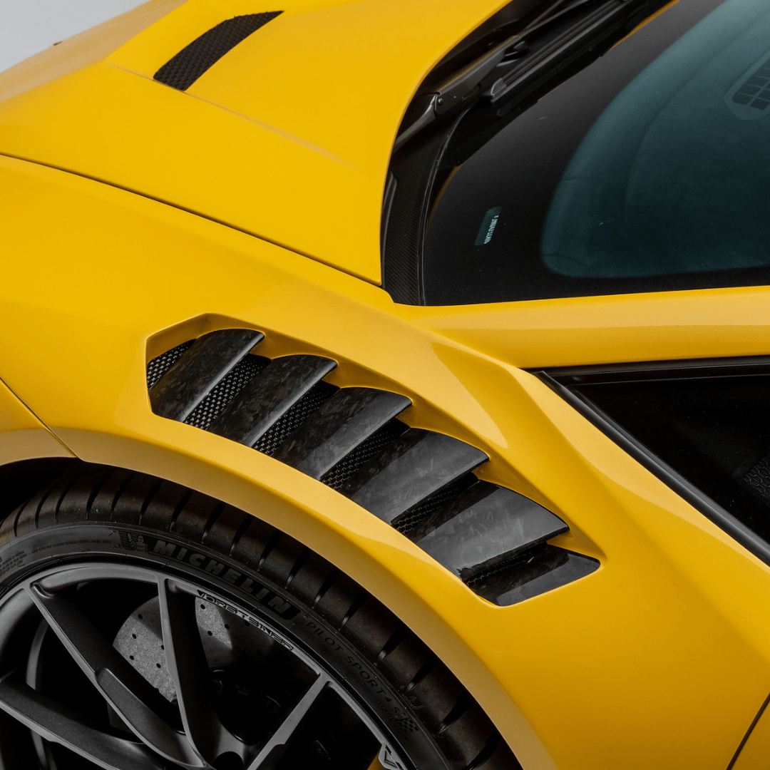 Vorsteiner 1040LOV Lamborghini Huracan Performante Vicenza Edizione Aero Front Fenders w/Integrated Vents and Splash Shields (Carbon Matrix) Supercar Parts UK