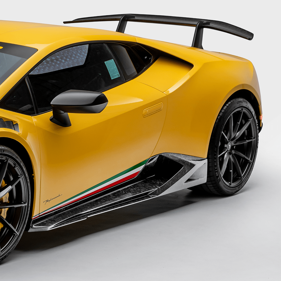 Vorsteiner 1030LOV Lamborghini Huracan Performante Vicenza Edizione Aero Side Blades (Carbon Matrix) Supercar Parts UK