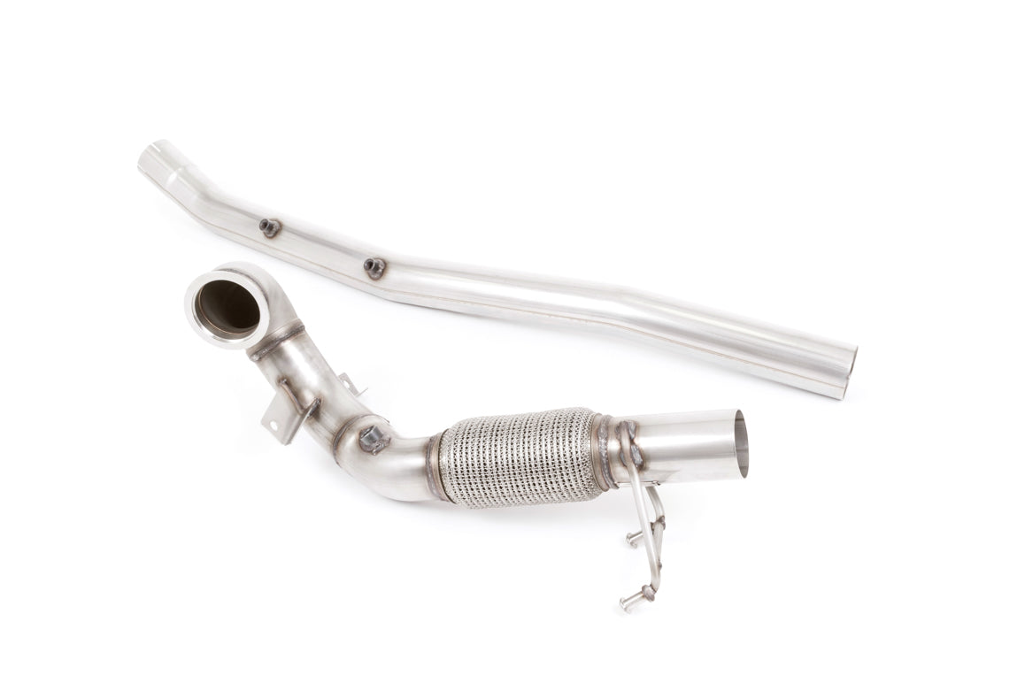 Large Bore Downpipe with Catalyst Delete - For Milltek Cat-Back (Inc. MK7.5 Golf R) - Supercar Parts UK