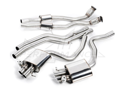 MillTek Audi B8 RS4 Non-Resonated Cat-Back Exhaust - Supercar Parts UK