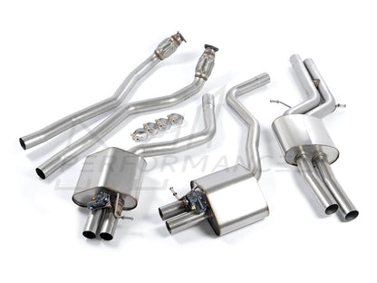 MillTek Audi C7 Non-Resonated Cat-Back Exhaust (RS6 & RS7) - Supercar Parts UK