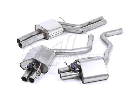 MillTek Audi C7 Non-Resonated Cat-Back Exhaust (RS6 & RS7) - Supercar Parts UK