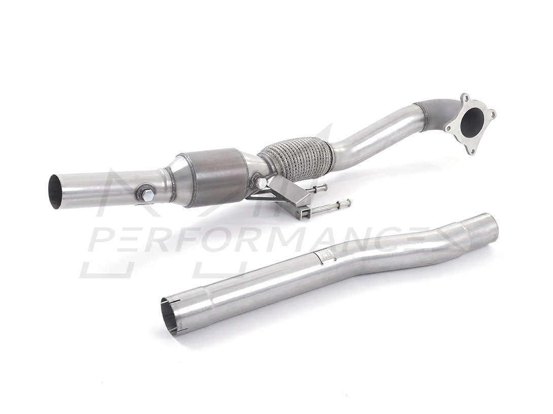 MillTek Volkswagen Golf GTi MK6 Cast Downpipe with HJS High Flow Sports Cat 2.0 TSI 210PS - Supercar Parts UK