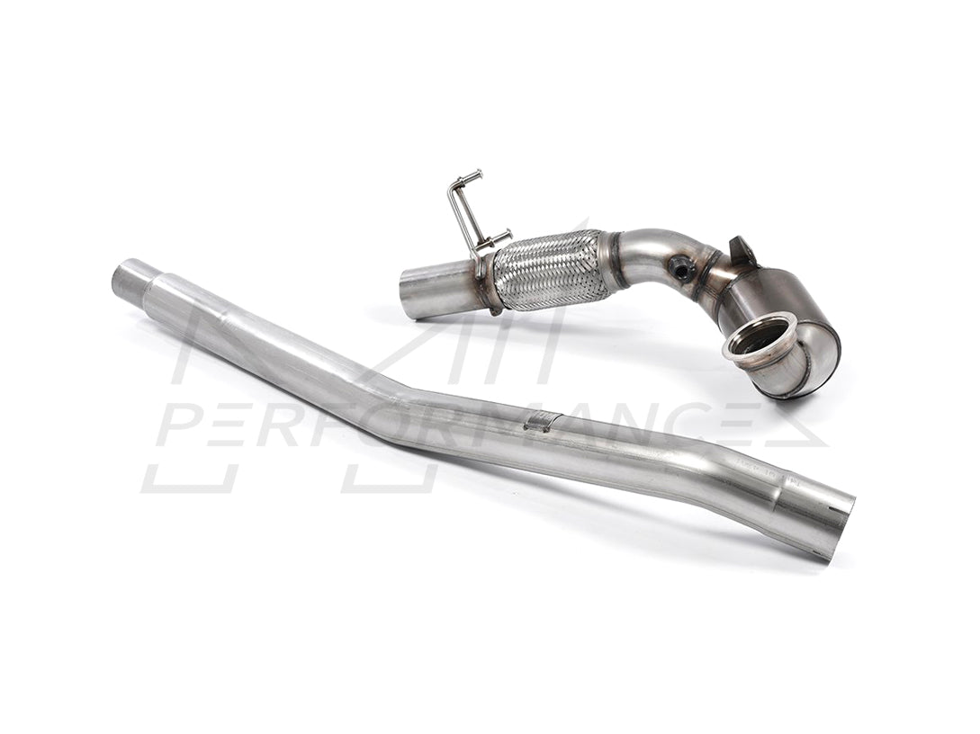 MillTek Volkswagen Golf MK7 R Estate / Variant 2.0 TSI 300PS Large Bore Downpipe and Hi-Flow Sports Cat - Supercar Parts UK