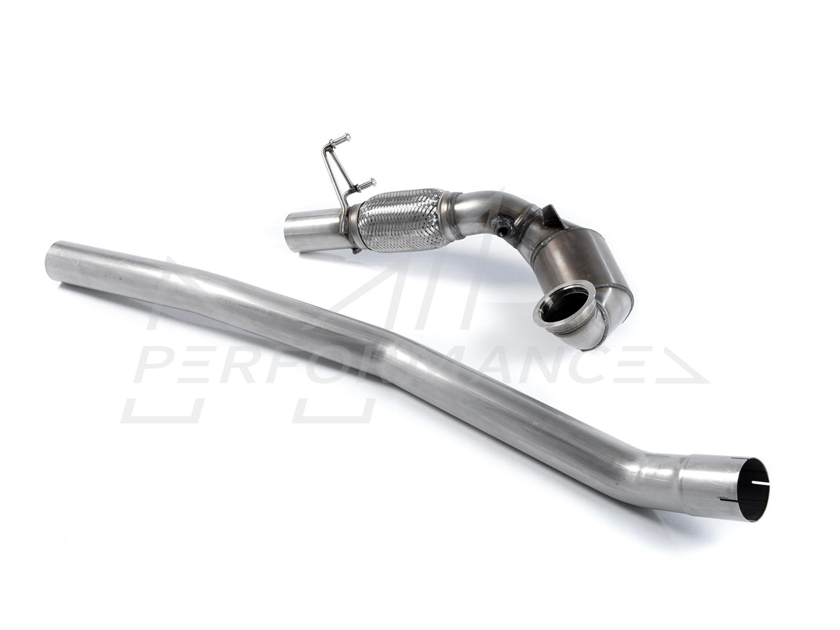 MillTek Volkswagen Golf MK7 R Estate / Variant 2.0 TSI 300PS Large Bore Downpipe and Hi-Flow Sports Cat - Supercar Parts UK