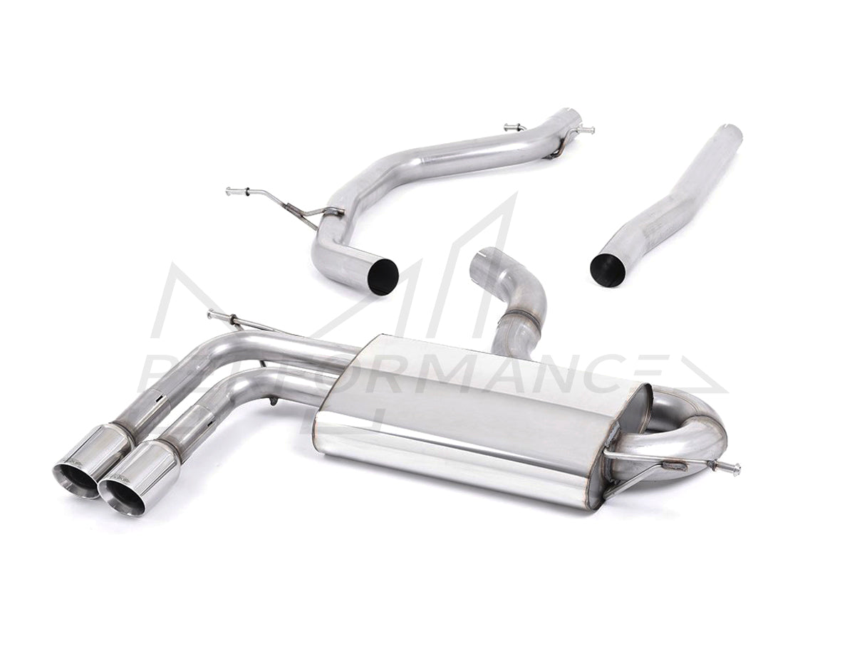 MillTek Volkswagen Golf MK6 Non-Resonated Cat-Back Exhaust - Supercar Parts UK