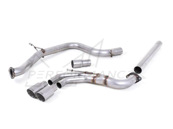 MillTek Volkswagen Golf MK7 GTD 2.0 TDI 185PS Cat-Back Exhaust - Supercar Parts UK