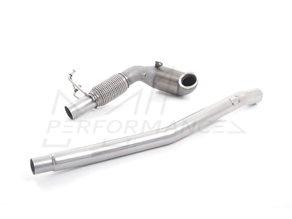 MillTek Volkswagen Golf MK7 R Estate / Variant 2.0 TSI 300PS Large Bore Downpipe and Hi-Flow Sports Cat - Supercar Parts UK