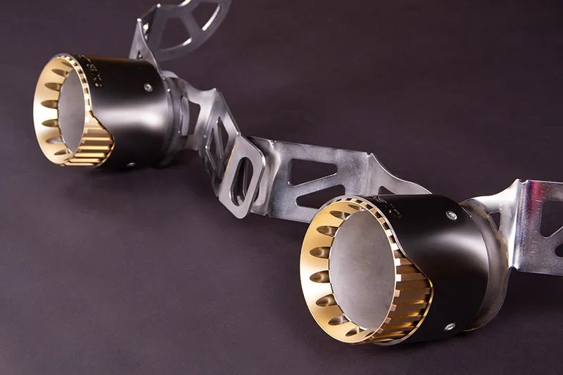 Capristo 02MA09203014 Maserati MC20 Exhaust System with Wicrom Black Chrome End Pipes 