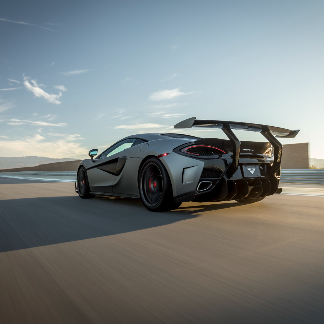 Vorsteiner MVR1370 Mclaren 570S VX Aero Wing Blade Carbon Fiber w/ Carbon Fiber Uprights Supercar Parts UK