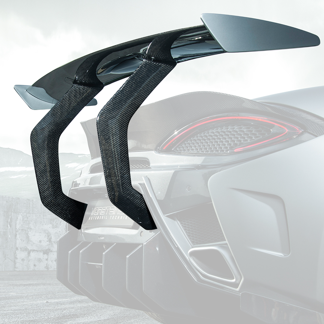 Vorsteiner MVR1370 Mclaren 570S VX Aero Wing Blade Carbon Fiber w/ Carbon Fiber Uprights Supercar Parts UK