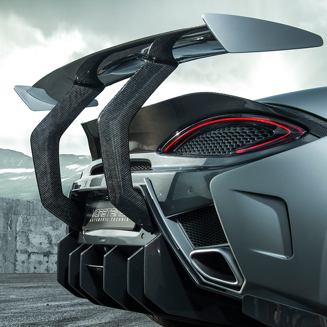 Vorsteiner MVR1370 Mclaren 570S VX Aero Wing Blade Carbon Fiber w/ Carbon Fiber Uprights Supercar Parts UK