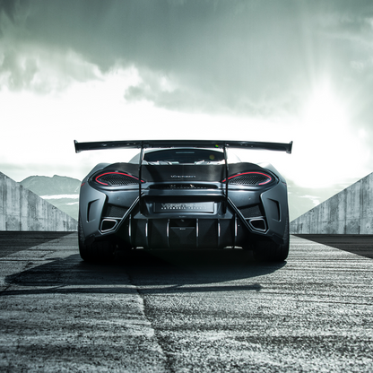 Vorsteiner MVR1370 Mclaren 570S VX Aero Wing Blade Carbon Fiber w/ Carbon Fiber Uprights Supercar Parts UK