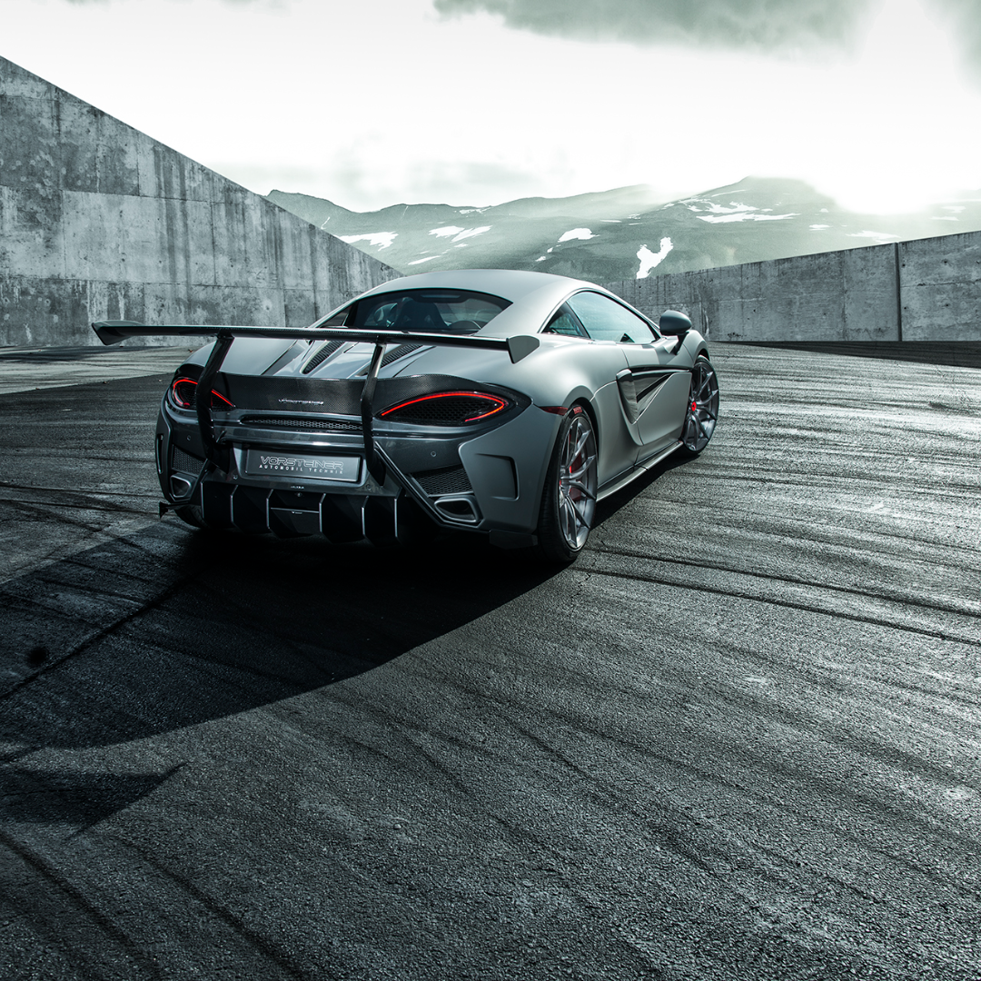 Vorsteiner MVR1370 Mclaren 570S VX Aero Wing Blade Carbon Fiber w/ Carbon Fiber Uprights Supercar Parts UK