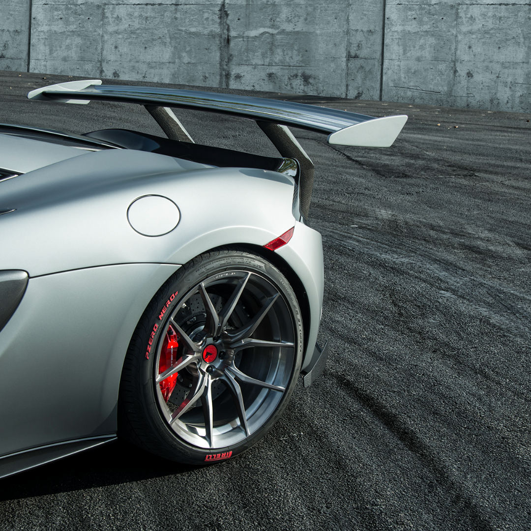 Vorsteiner MVR1370 Mclaren 570S VX Aero Wing Blade Carbon Fiber w/ Carbon Fiber Uprights Supercar Parts UK