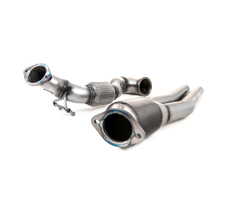 MillTek Audi HJS Tuning ECE Downpipes (Inc. 8S TTRS & 8V RS3) - Supercar Parts UK