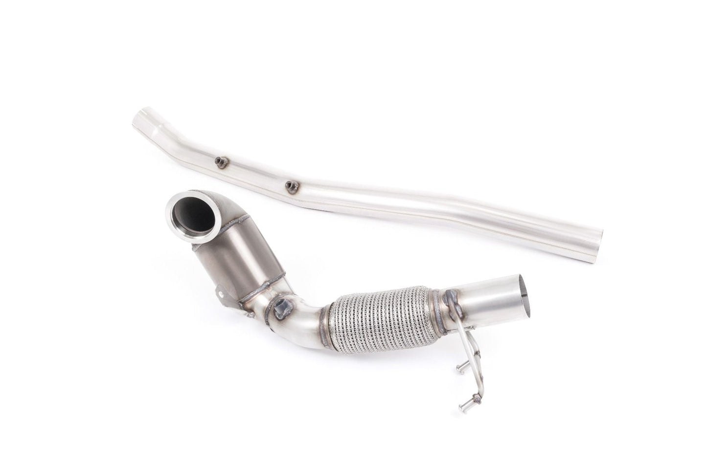 MillTek Large Bore Downpipe with Race Hi-Flow Sports Catalyst - For Milltek Cat-Back (Inc. MK7.5 Golf R)