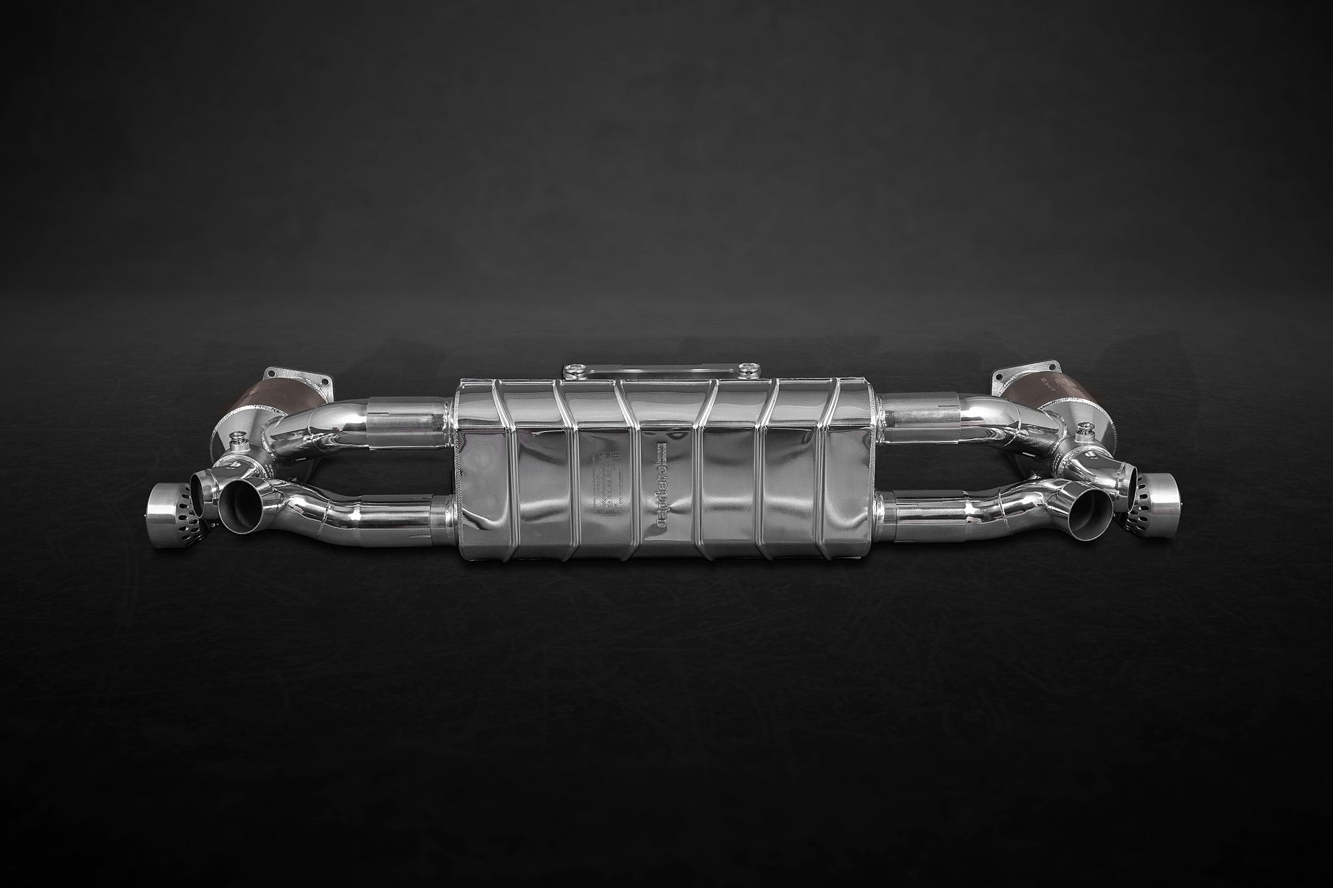 Capristo 02PO03903037 Porsche 991.1/2 Turbo/S Valved Exhaust and 250 Cell Sports Cats (CES3) 