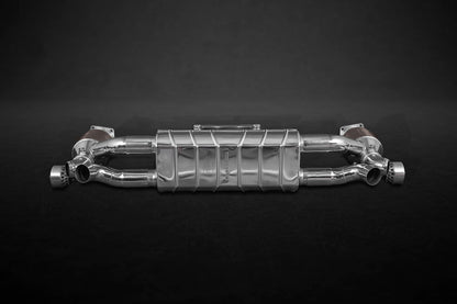 Capristo 02PO03903037 Porsche 991.1/2 Turbo/S Valved Exhaust and 250 Cell Sports Cats (CES3) 