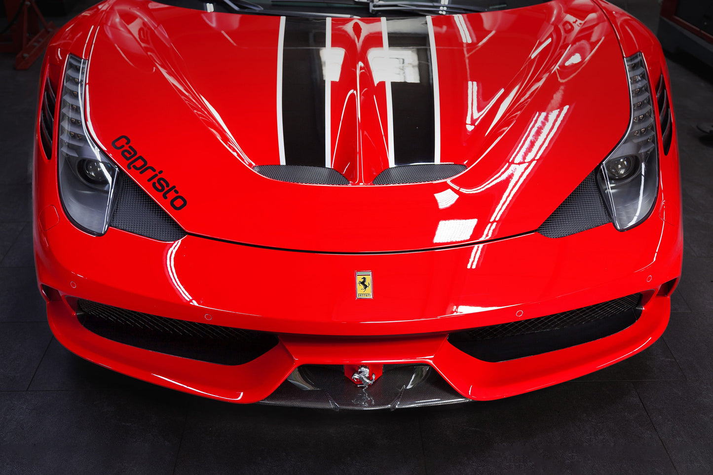 Capristo 03FE00410012LG Ferrari 458 Speciale Carbon Front Spoiler 