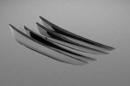 Capristo 03FE00410019LM Ferrari 458 Speciale Carbon Front Fins (Matte) 