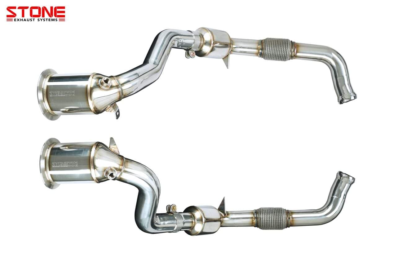 Stone Exhaust Porsche 971 Panamera 4S (2.9T / 440ps) Eddy Catalytic Downpipe