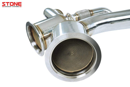 Stone Exhaust Porsche 971 Panamera 4S (2.9T / 440ps) Eddy Catalytic Downpipe