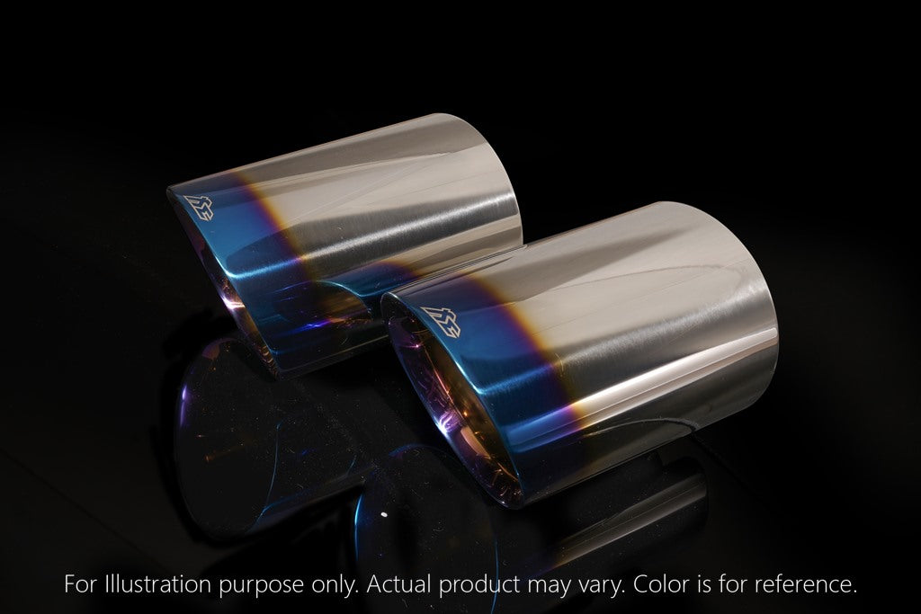 Dual Tips in Titanium Blue for Ferrari 458 Speciale - Race Version (2014+) Supercar Parts UK Car Parts