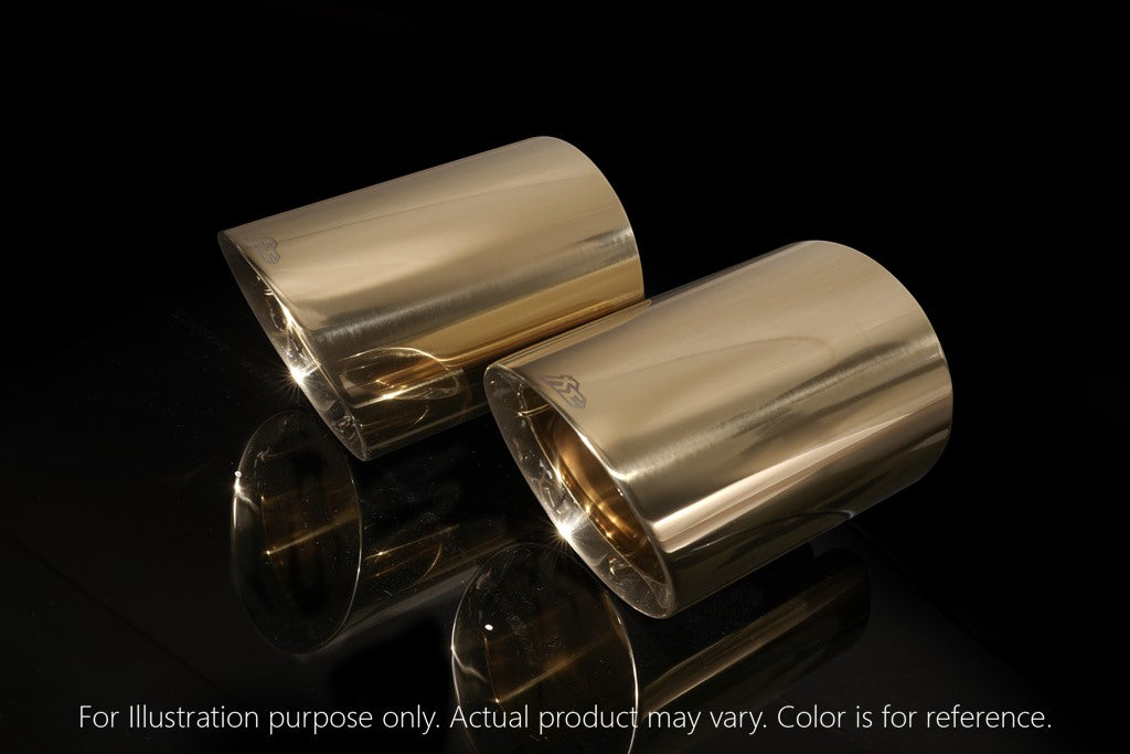 Dual Tips in Gold for Ferrari 458 Speciale - Race Version (2014+) Supercar Parts UK Car Parts