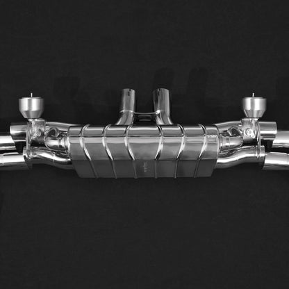 Capristo 02PO07703017 Porsche 536 Cayenne S 2.9 BiTurbo (19+) Valved Exhaust with Mid-Silencer Delete and Carbon Tips (CES3) 
